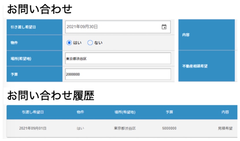 CONOC お問い合わせ記録