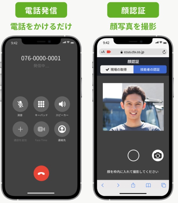 現場への入退場管理