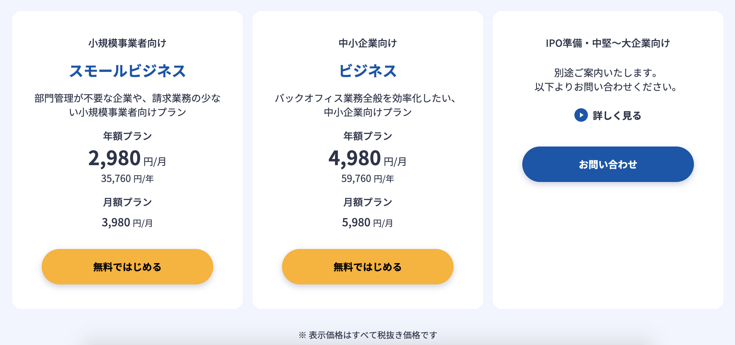 マネーフォワード クラウド請求書 料金プラン